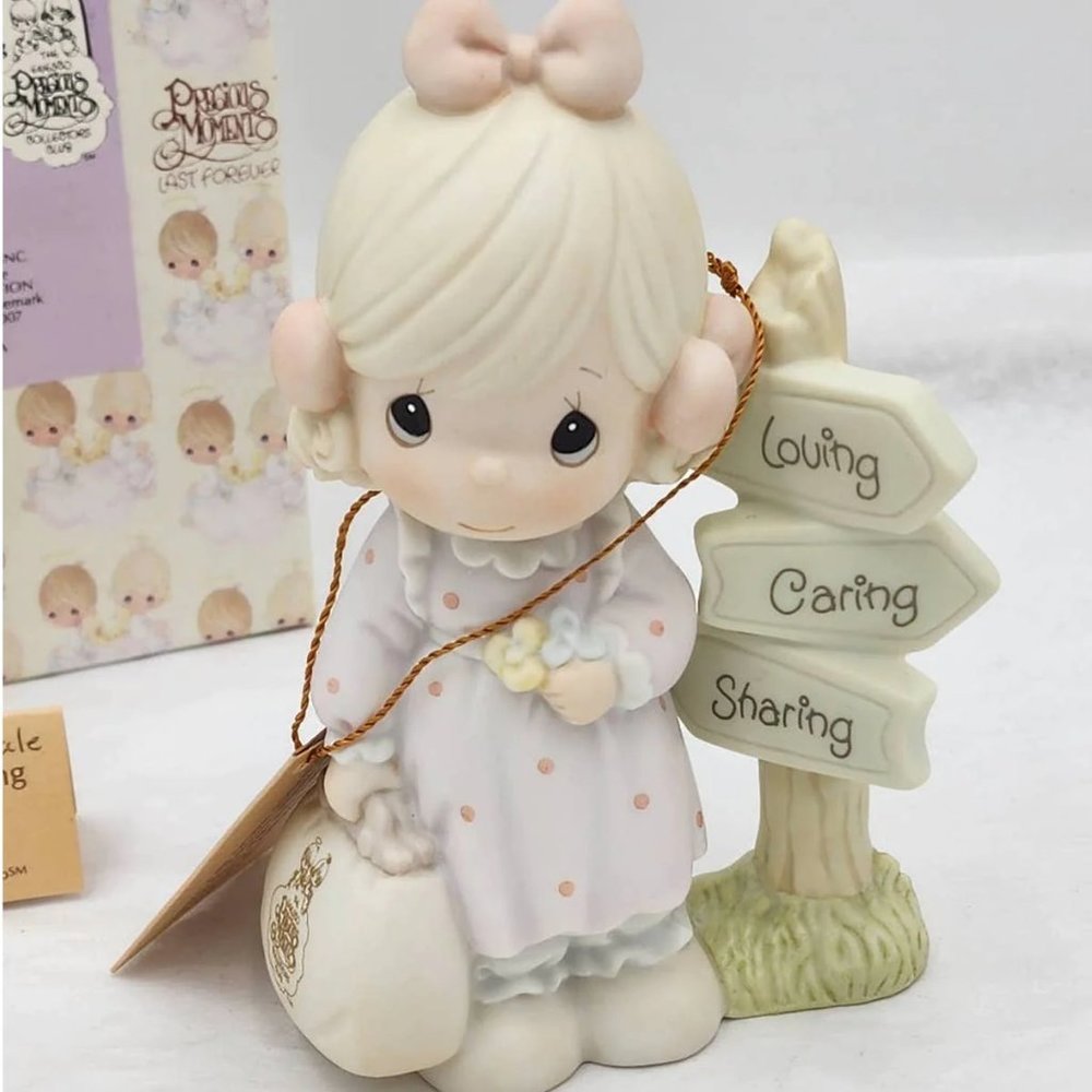 Limited Edition Club Signed Precious Moments - Loving Caring Sharing Along Way